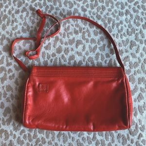 Vintage Anne Klein Orange Shoulder Bag/Clutch 🍊